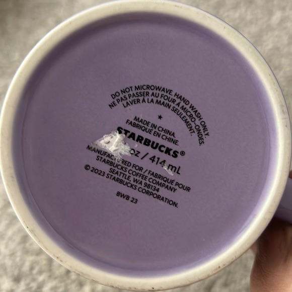 Starbucks Fall 2023 Jellyfish and Parasols 14oz Ceramic Mug- NWT - Picture 2 of 3